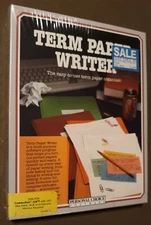 SEALED Term Paper Writer by Personal Choice Software for Commodore 128 Computers