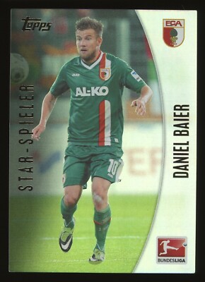 2013-14 Topps Chrome Bundesliga Daniel Baier FC Augsburg Holo Silver