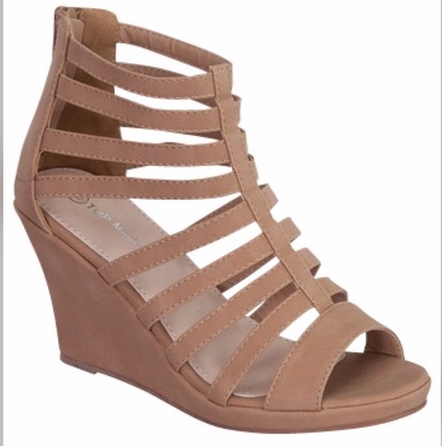 New Nubuck Fashion Wedges High Heel Strappy Open Toe Shoes ~ size : 5 - 10 - Bild 5 von 5