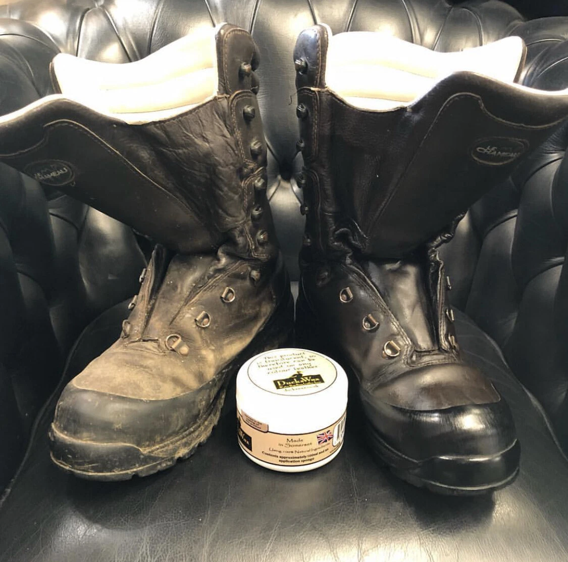 Waterproof wax deals for leather boots