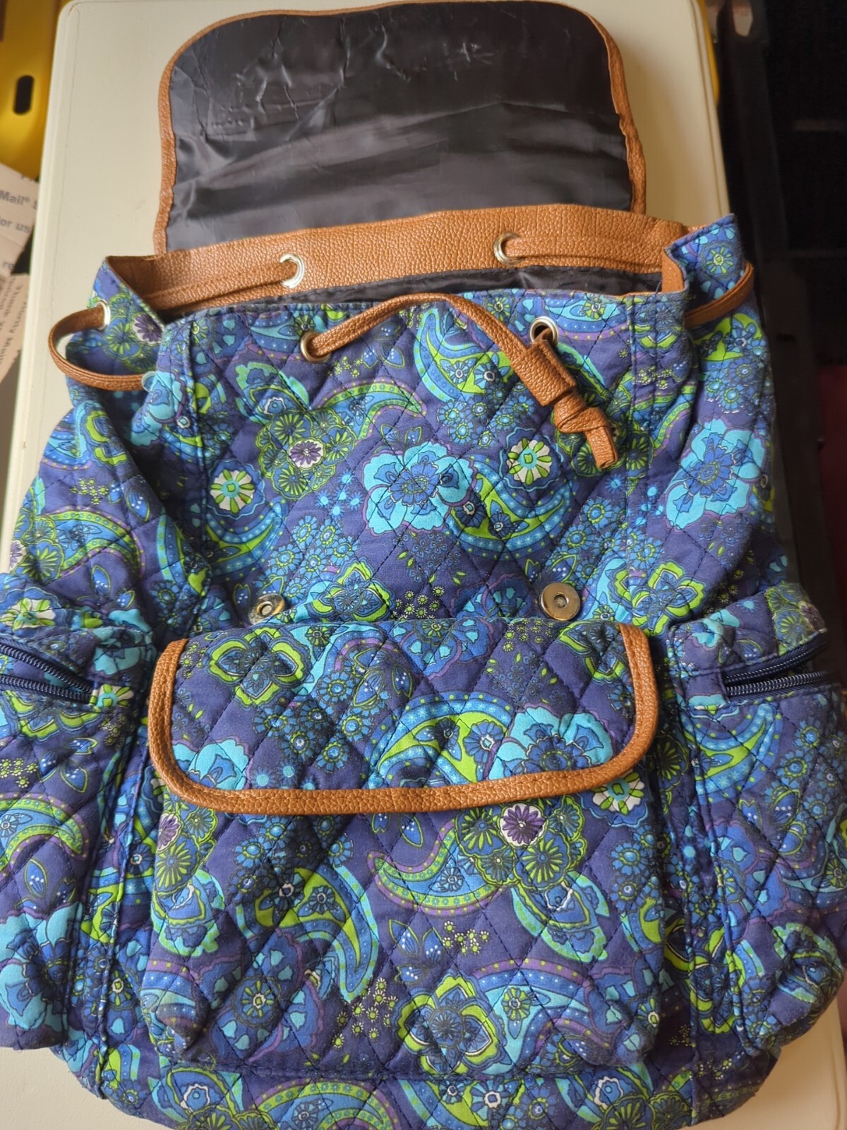 okpta floral pattern backpack - image 1