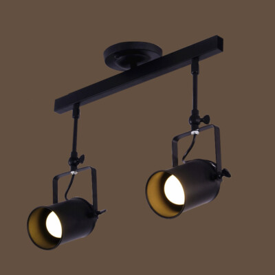 Industrial Multi Head Spot Light LED Cylinder Shade Pendant Lighting Fixture