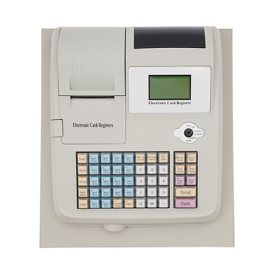 48Keys Cash Register System w/Drawer Box Digital LED Display