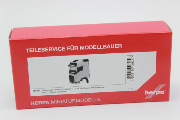 Herpa 085397 Fahrerhaus Volvo Fh Gl. Xl 2020 Ohne Wlb 1:87 H0 Neu In Ovp-image