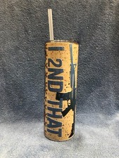 Patriotic Flag I 2nd That 20oz Stainless Tumbler w/Plastic Straw