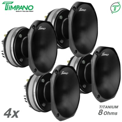 4x Timpano TPT-DH2000 2'' Compression Driver Slim Aluminum Horn DH2000 1800W Pack
