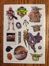 Star Wars The Mandalorian Child Baby Yoda 14 Sticker Sheet