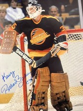 KING RICHARD BRODEUR SIGNED VANCOUVER CANUCKS 11X14 PHOTO EXACT PROOF COA