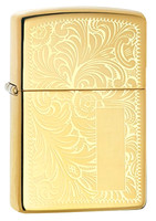 Brass Lighters Windproof With Distinctive Zippo Click High Polish Brass Venetian Brass Lighters Windproof With Distinctive Zippo Click High Polish Brass Venetian