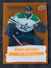 2022-23 UD SERIES 2 HIGHLIGHTERS ORANGE INSERT SCOTT WEDGEWOOD #HL-12 STARS