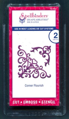 SPELLBINDERS Shapeabilities Die D-Lites '' Corner Flourish '' S2-050