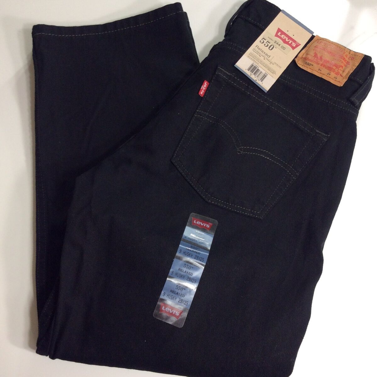 Levi's 550 Relaxed Fit Boys Youth Black Husky Jeans Size 9 Levi's 550 Relaxed Fit Boys Youth Black Husky Jeans Size 9