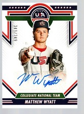 2022 USA Stars & Stripes CNT Auto Blue Ink #CNTS-MW Matthew Wyatt /349