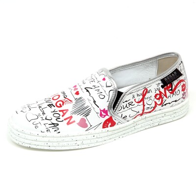 D2344 sneaker donna HOGAN REBEL R141 scarpa slip on shoe