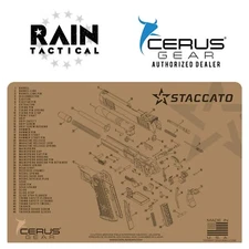 For STACCATO 2011 Cleaning Mat Cerus Gear PREMIUM  Made in USA  FDE