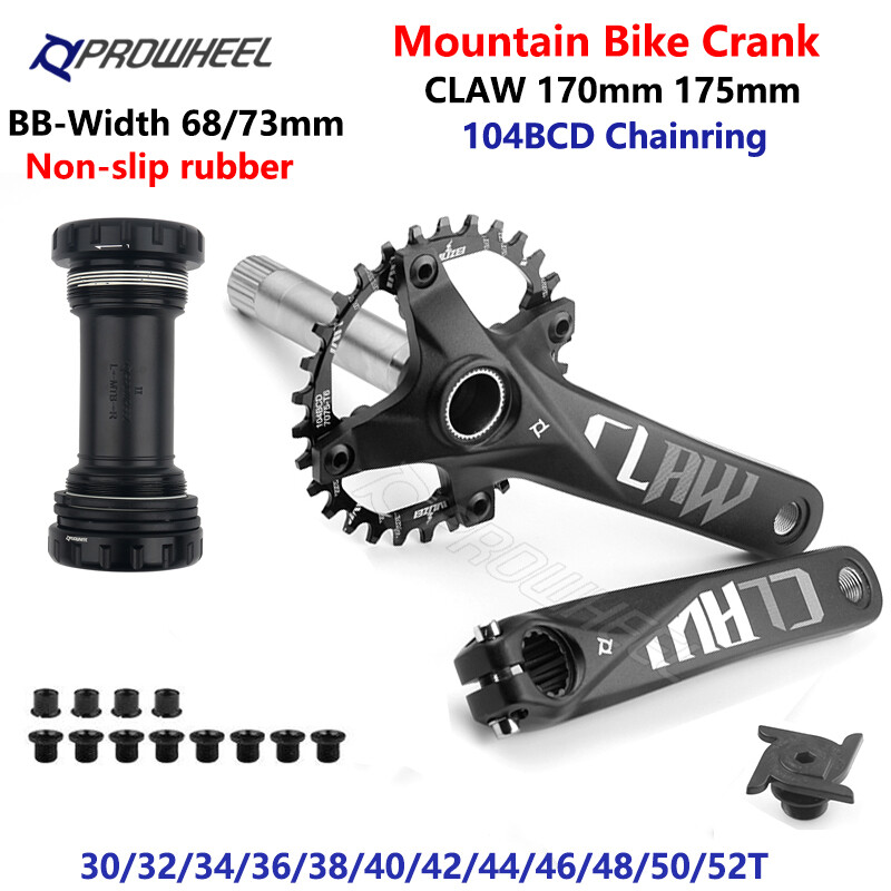 PROWHEEL MTB Crank 170/175MM Chainring 32T 34T 36T 38T 52T 104BCD