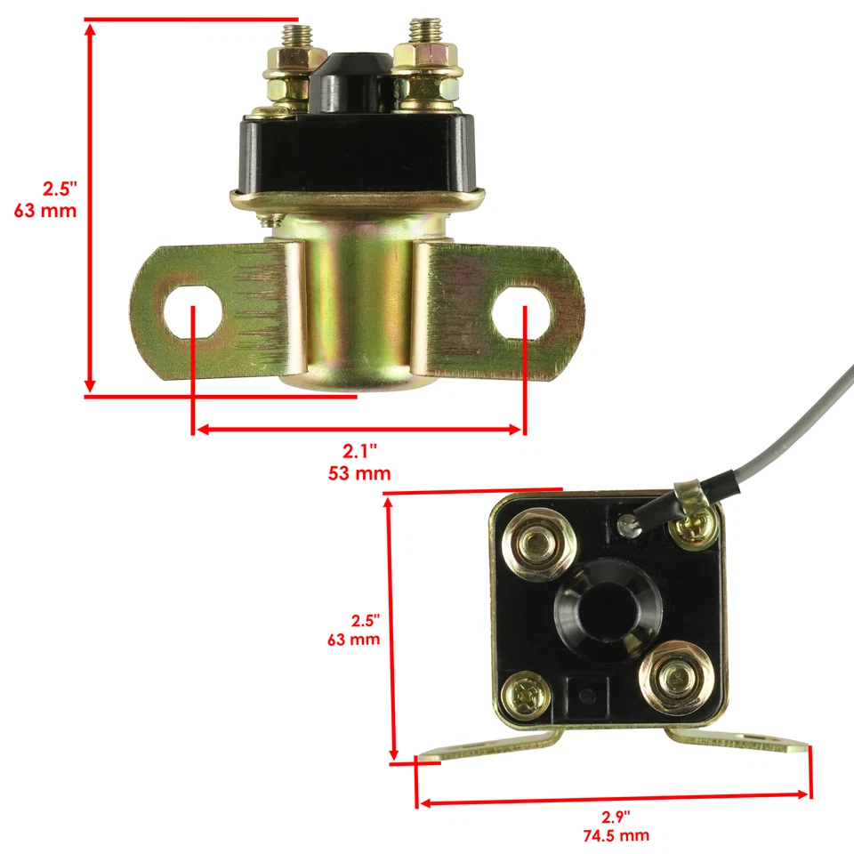 Relé solenoide de arranque para Kawasaki Jet Ski JS440 JS 440 1977 1978 1979 1980 81 Foto 2 de 4