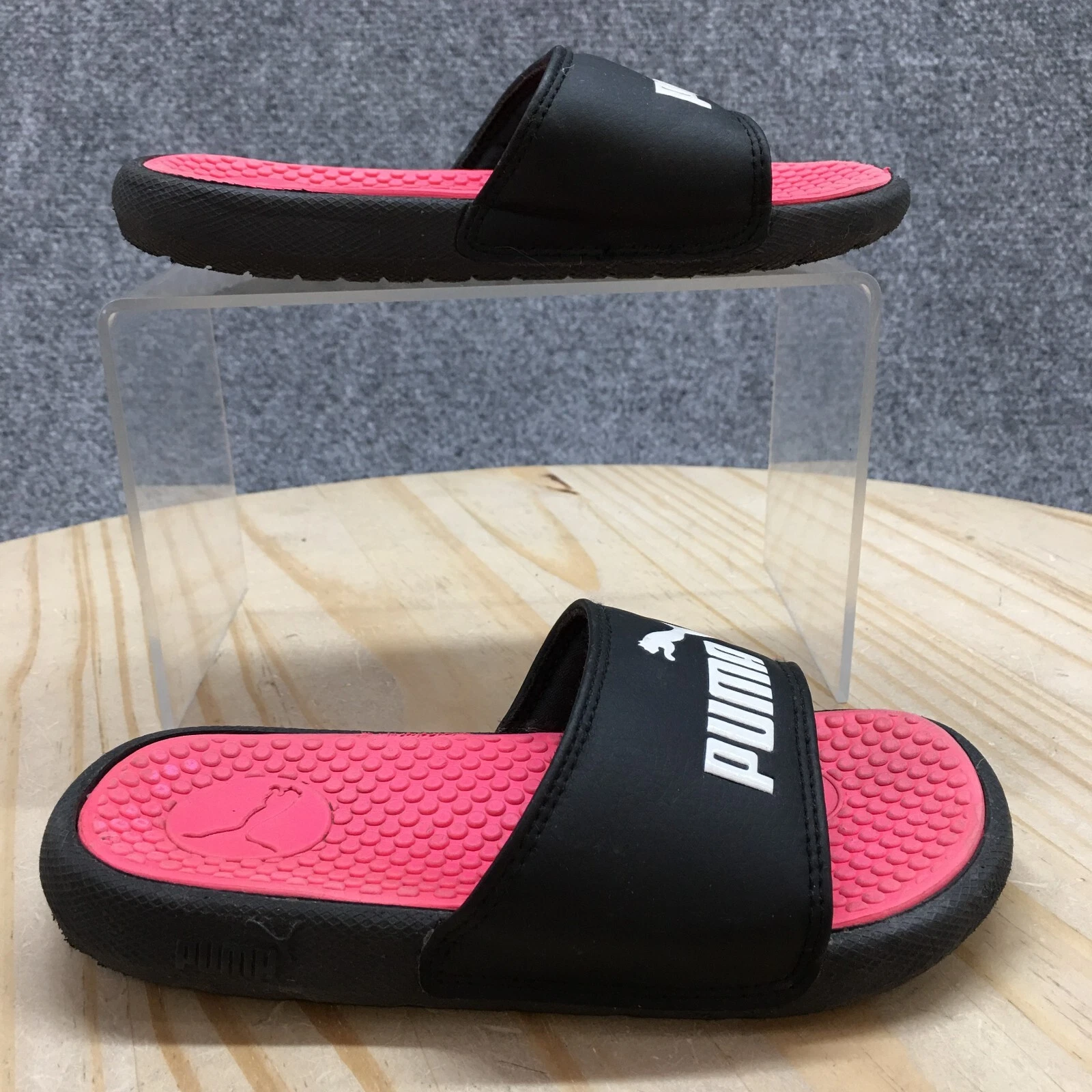 Sandali Puma bambino 11 ragazze cool gatto 2.0 BX casual slip on ballerine slide nero rosa