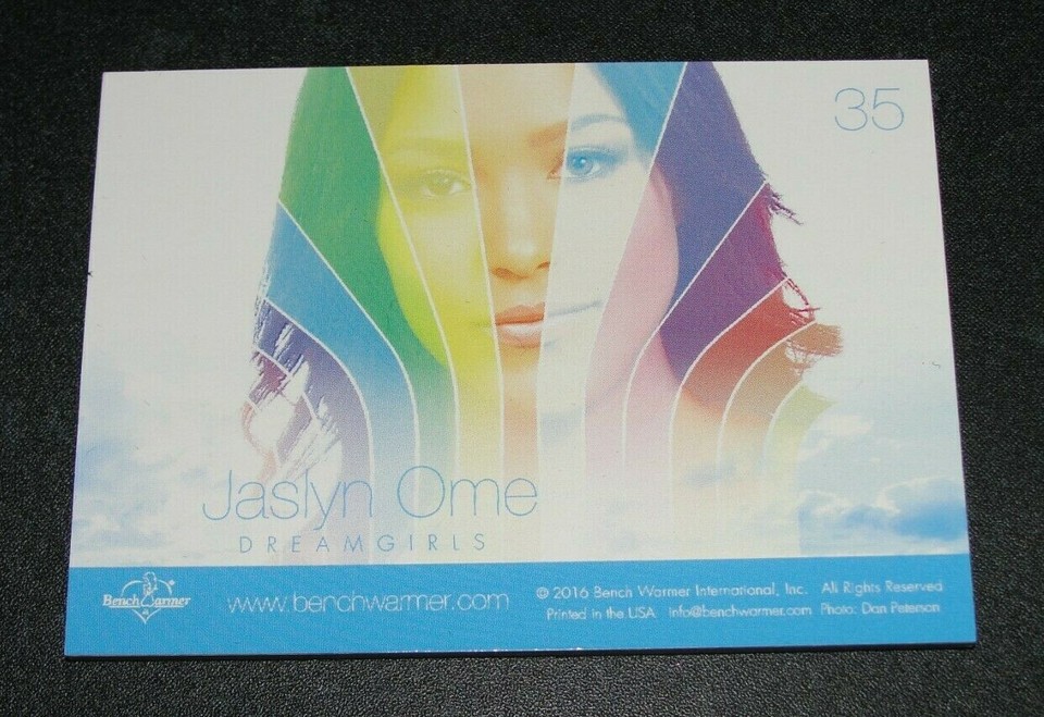 2017 Benchwarmer JASLYN OME Dreamgirls #35 Gold Foil Variant/25 PLAYBOY