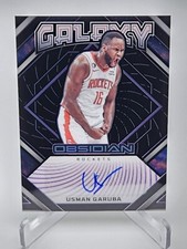 2022-23 Panini Obsidian Usman Garuba Galaxy Purple /75 Houston Rockets #GI-UHR 