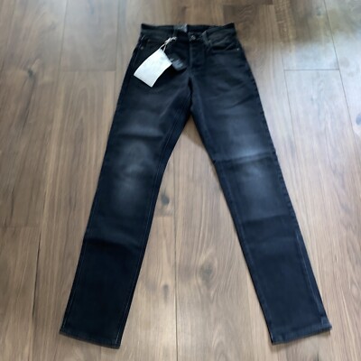 G Star-Raw Mens 3301 Straight Tapered Jeans Charcoal Grey Size W25 L34  BRAND NEW UK