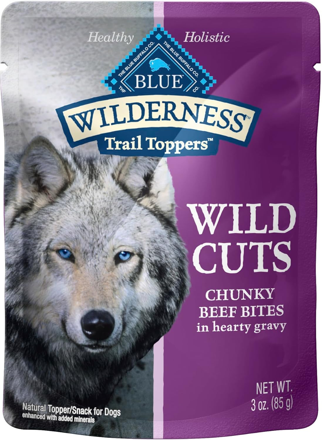 Wilderness Trail Toppers Wild Cuts Wet Dog Food, High-Protein & Grain-Free, Made