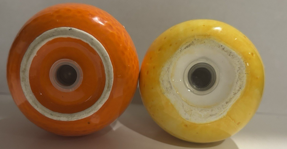 Ceramic Pear and Orange Salt and Pepper Shakers | eBay