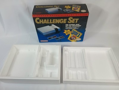 Nintendo NES Challenge Set Empty Console Box With Styrofoam Only NO CONSOLE