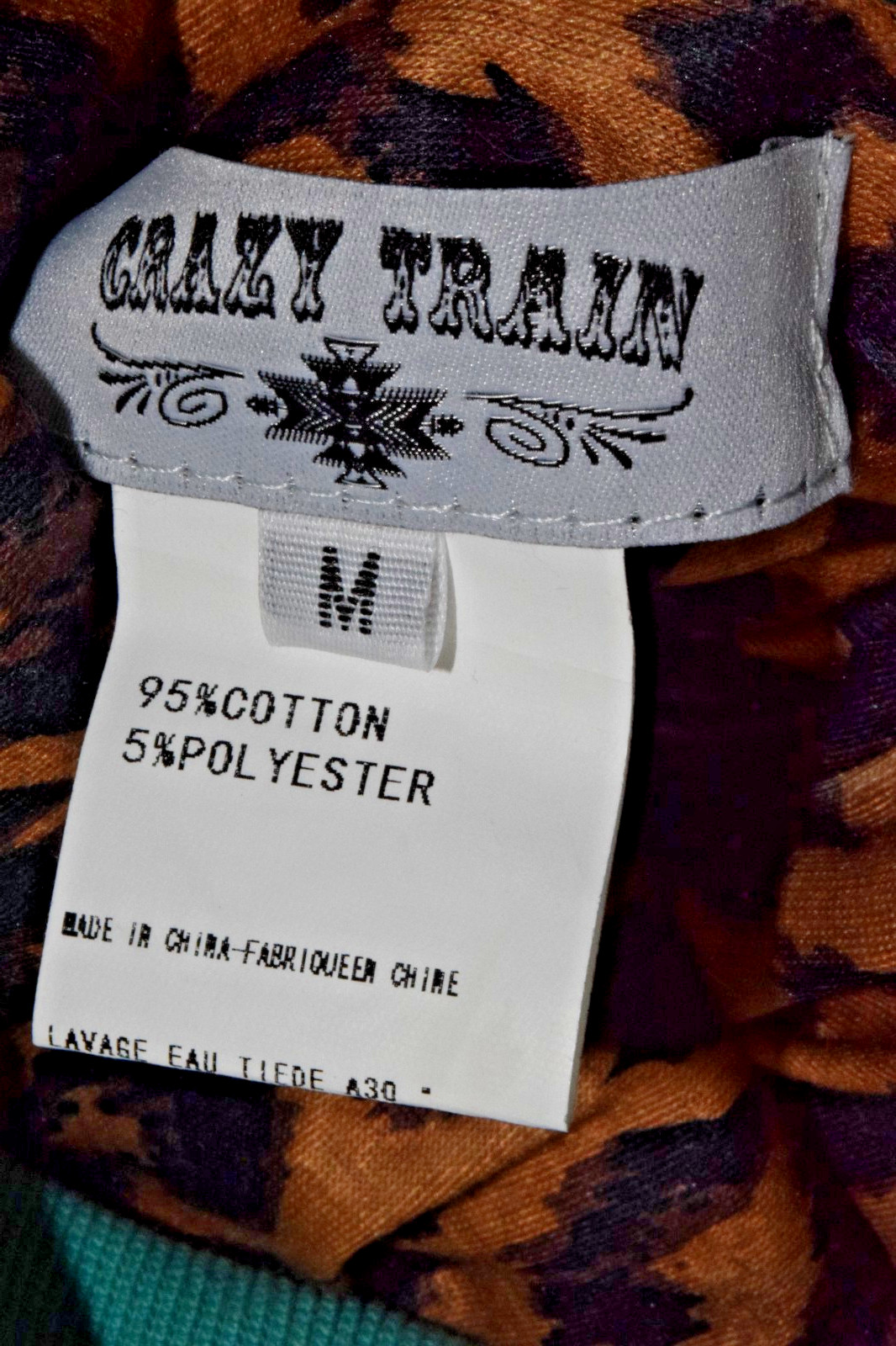 Reversible Jacket Crazy Train Size M Southwestern… - image 5