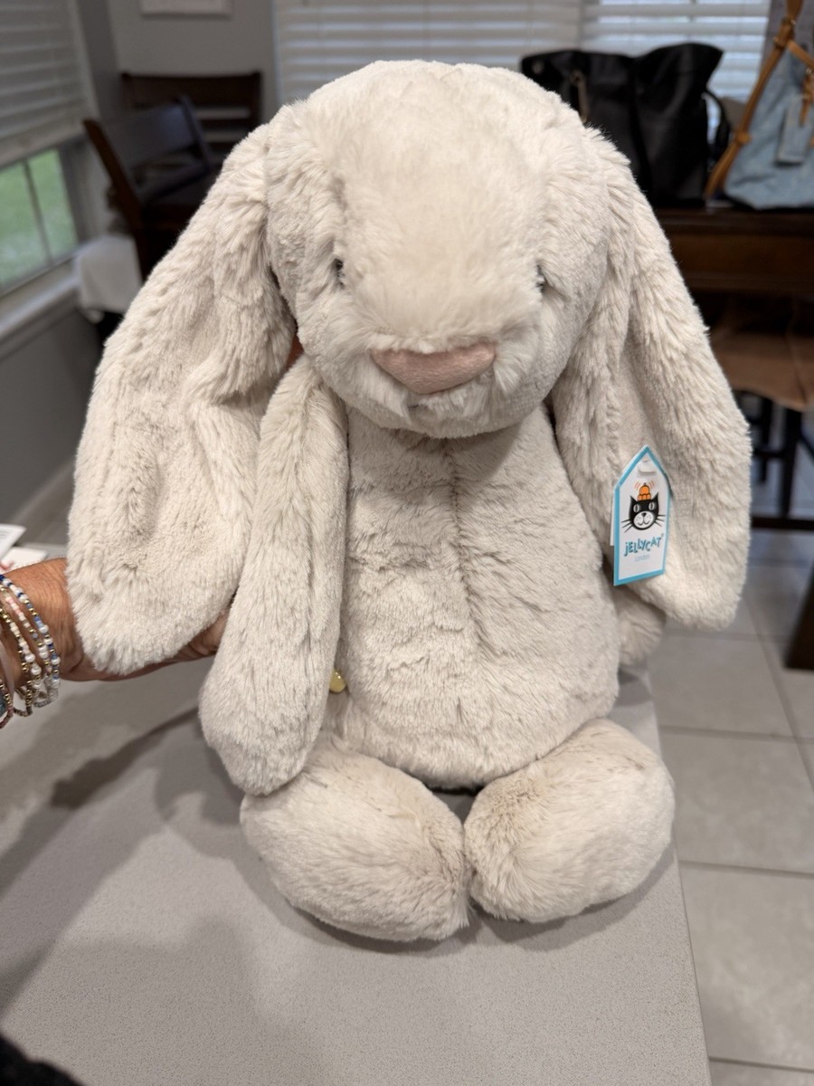 Jellycat Bashful Oatmeal Large Bunny NWT Authentic | eBay