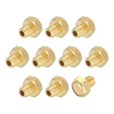 10 Set Pneumatic Muffle M5 Exhaust Solenoid Valve Brass Air Cylinder Accessories