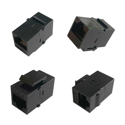 10Pcs RJ45 Connector Cat6 Cat5e Straight Through Ethernet Adapter