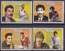 Congo 2006 Y&T 1725, 1726, 1727, 1728 neuf * sans gomme - Musique rock 