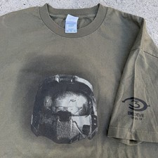 Camiseta Promocional Videojuego Casco Halo 3 2007 De Colección XL Microsoft Xbox 360