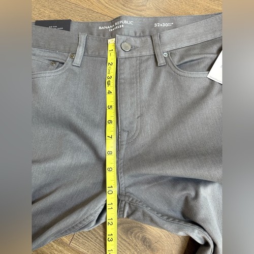 NWT Banana Republic Slim Fit Traveler Pant Grey Size 32x30 - Picture 8 of 9