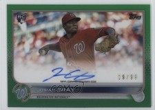 2022 Topps Clearly Authentic Auto Green 19/99 Josiah Gray #CAA-JG Auto 03xg