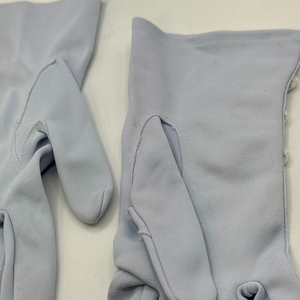 Guantes vintage Finale para mujer azules con flores talla única Foto 4 de 4