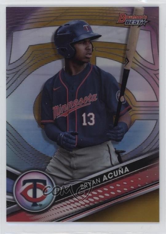 2022 Bowman's Best Top Prospects Gold Refractor /50 Bryan Acuna Acuña #TP-14 r9d