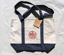 Trader Joe’s Bag Canvas Reusable Heavy Cotton Basic Style Shopping Navy Large