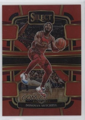 2023-24 Panini Select Concourse Red Prizm 69/199 Donovan Mitchell #38 1u6