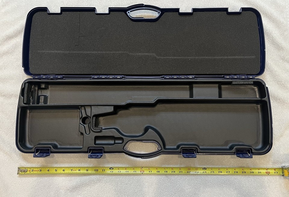Beretta Over Under Shotgun Case Blue Hard Case Silver Pigeon Italy ...