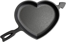 Lodge Seasoned Cast Iron Heart Skillet