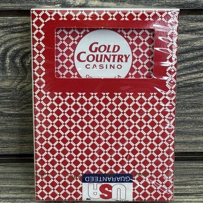 Vintage Gold Country Casino Blue Playing PGC Poker Cards Hoyle - New Sealed Rare