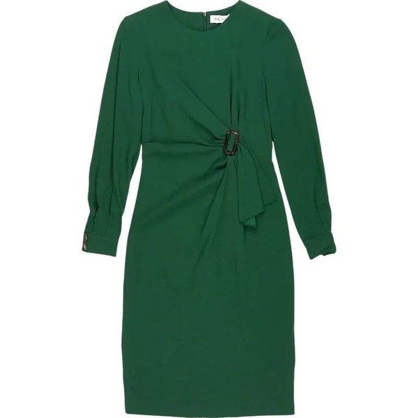 Women The Fold Dress Green Midi M