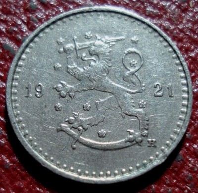 1921 FINLAND 25 PENNIA IN VFCONDITION