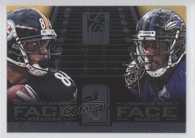 2014 Panini Elite Face 2 Face Silver Antonio Brown Lardarius Webb #9 0c0
