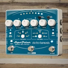 Open Box Electro-Harmonix Super Pulsar Stereo Tap Tremolo Effects Pedal