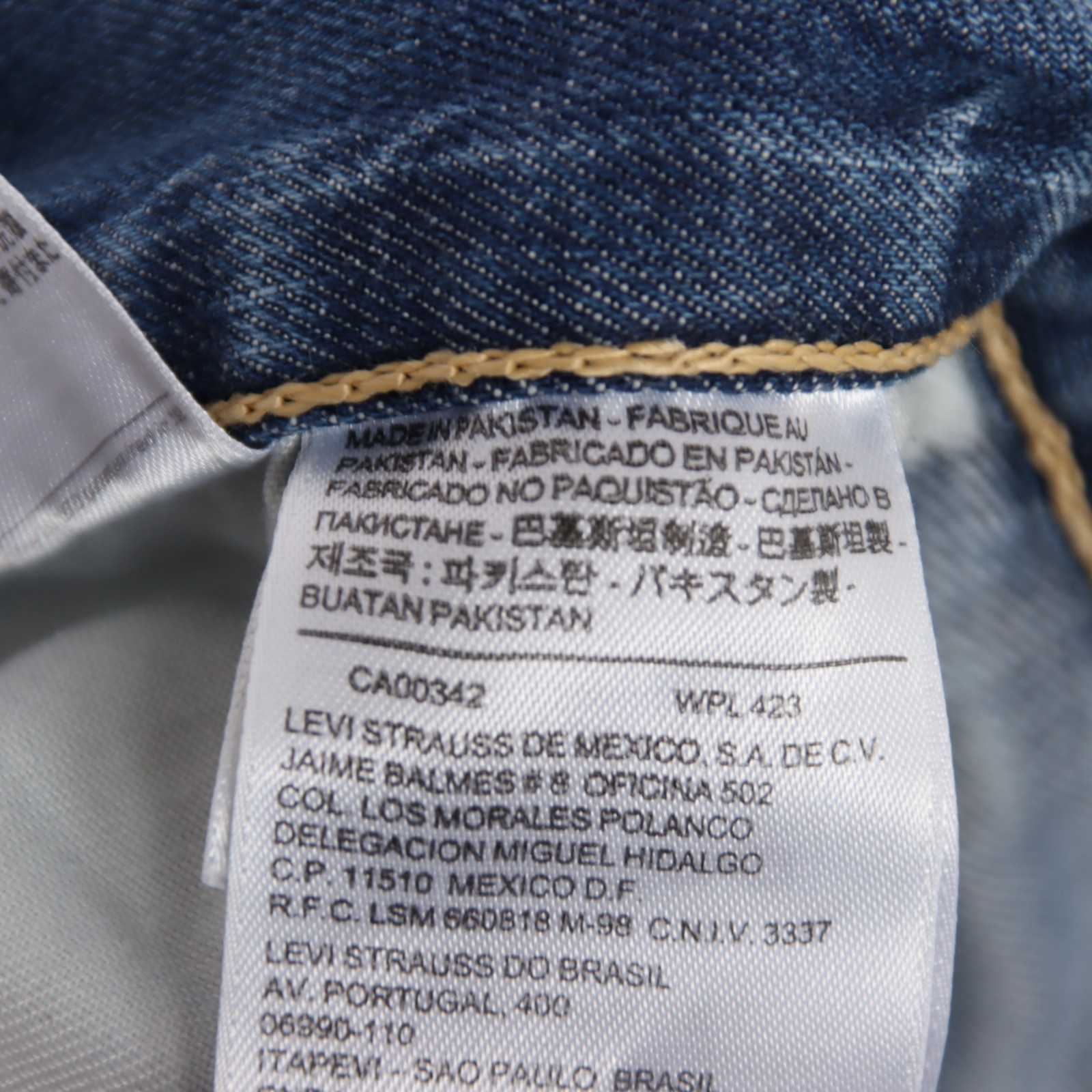 Levi's 506 standard W33 L32 (Cod.Y1363) vintage jeans used in Levis denim thumbnail 14