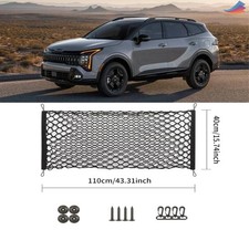 For Kia Sportage 2023-2026 Rear Trunk Envelope Style Organizer Mesh Cargo Net For Kia Sportage 2023-2026 Rear Trunk Envelope Style Organizer Mesh Cargo Net
