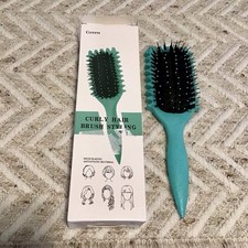 NIB Curly Hair Styling Brush - Green
